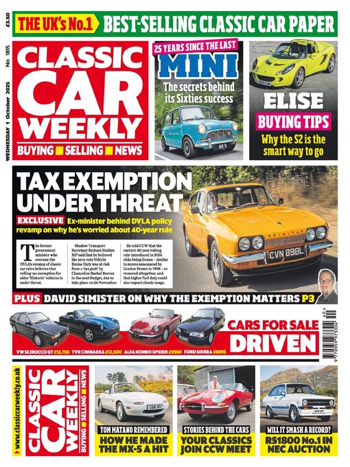 Title details for Classic Car Weekly by H BAUER PUBLISHING LIMITED - Available
